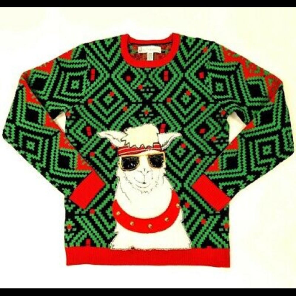 LLama ugly xmas sweater